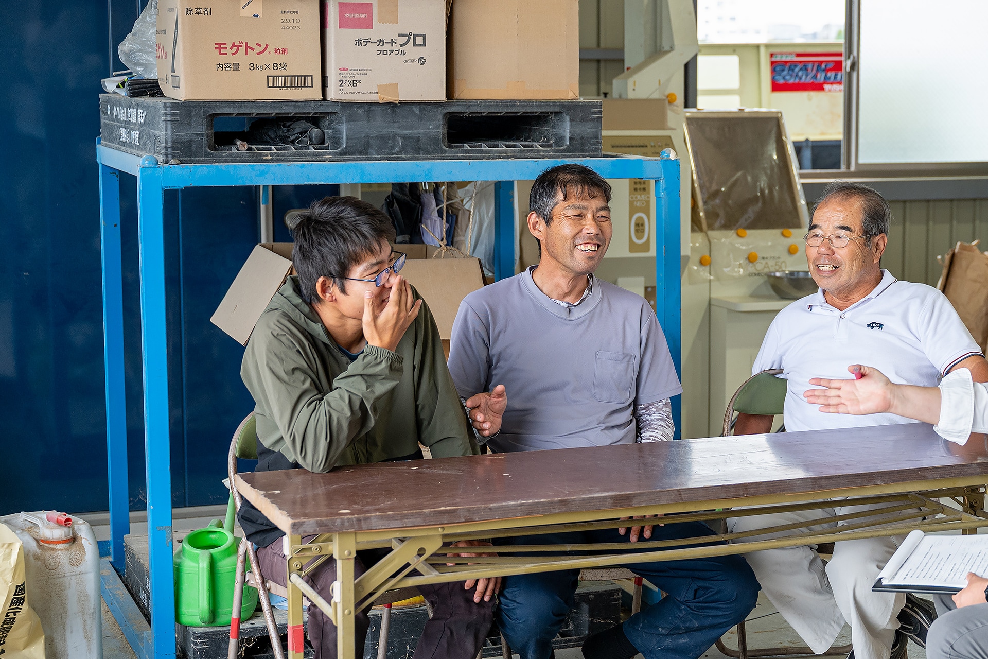 木部富次さん、木部貴之さん、木部翔太さん（籠原木部ファーム）
